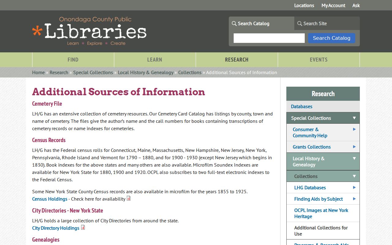 Camillus previous residents research using OCPL house history sources