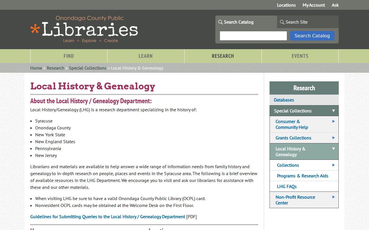 Camillus city directory research at the OCPL Local History and Genealogy room